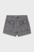 Дитячі бавовняні шорти Mayoral колір чорний візерунок
