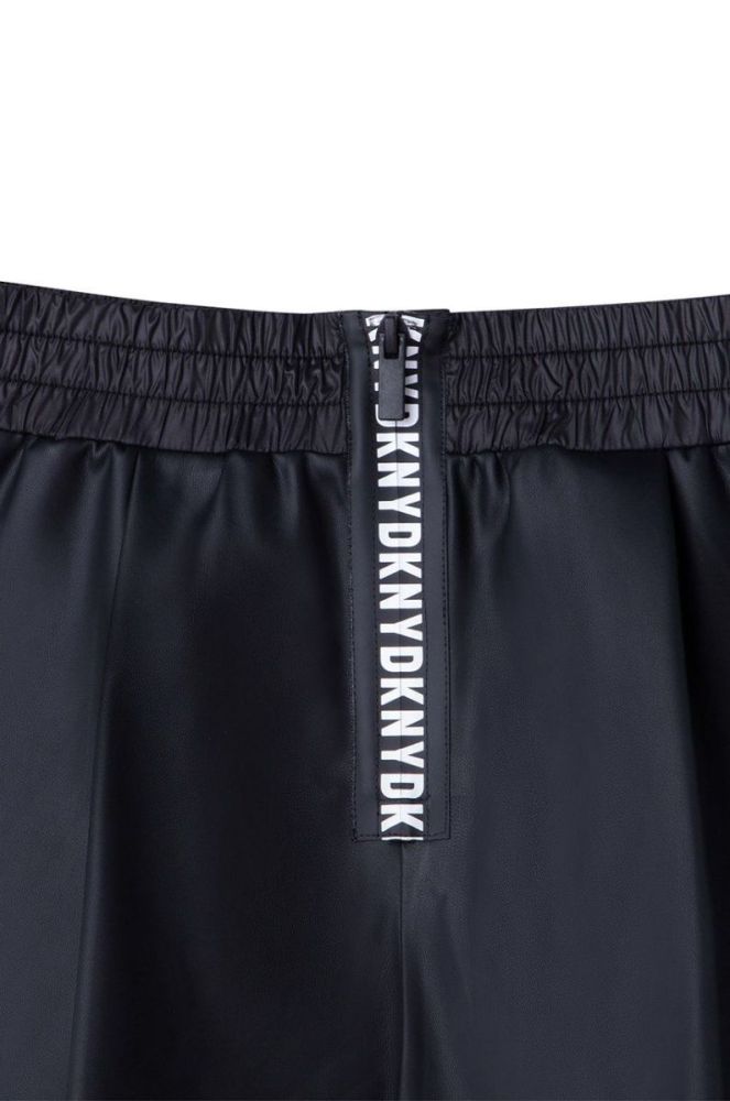 Дитячі шорти Dkny колір чорний однотонні (2579404) фото 3