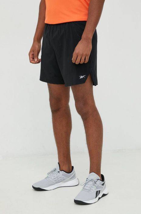 Шорти для бігу Reebok чоловічі колір чорний