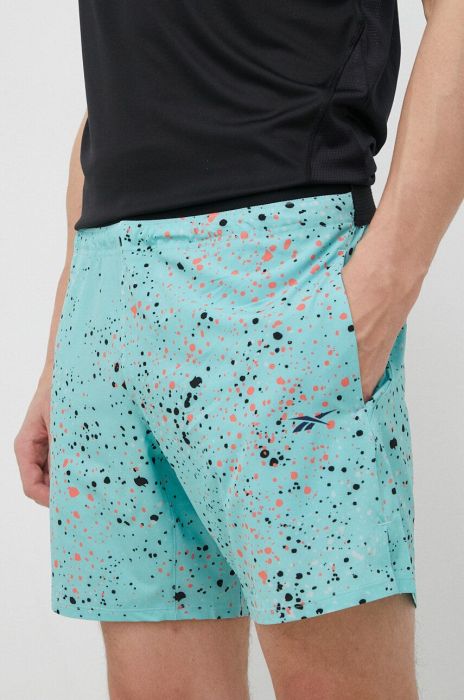 Шорти для тренувань Reebok колір бірюзовий