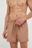 Купальні шорти Samsoe Samsoe чоловічі колір бежевий однотонні