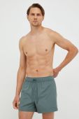 Купальні шорти Samsoe Samsoe чоловічі колір зелений однотонні