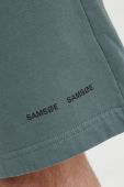 Бавовняні шорти Samsoe Samsoe чоловічі колір зелений