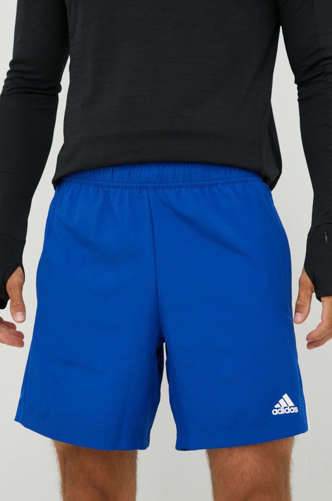 Шорти для тренувань adidas Performance Hiit 3s чоловічі колір блакитний