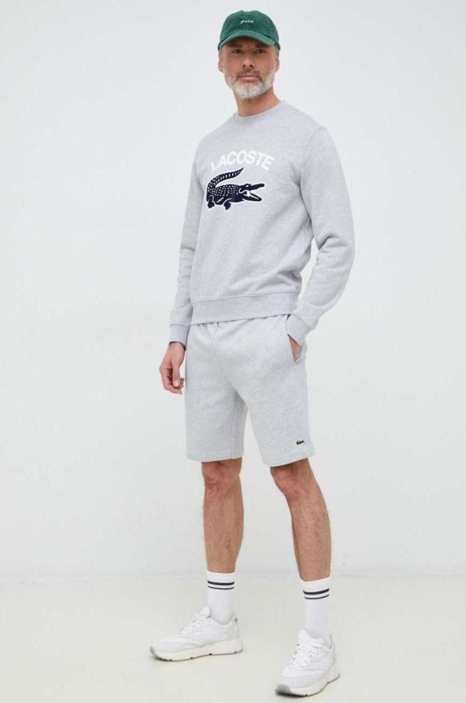 Шорти Lacoste чоловічі колір сірий (2998023) фото 2