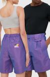 Шорти Reebok Classic Nao Serati & Pride колір фіолетовий однотонні Шорти Reebok Classic Nao Serati & Pride колір фіолетовий однотонні