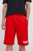 Шорти Champion Xstranger Things колір червоний з принтом