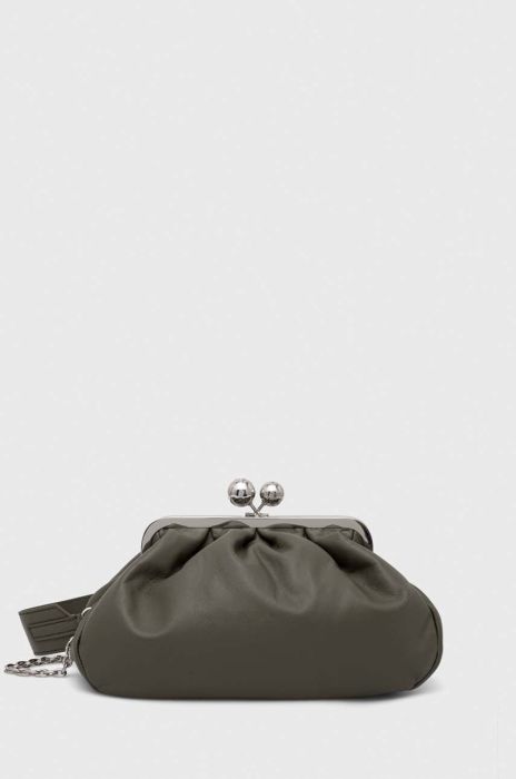 Шкіряна сумка Weekend Max Mara колір зелений