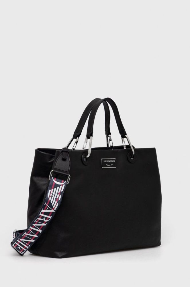 Шкіряна сумочка Emporio Armani колір чорний (2532258) фото 2