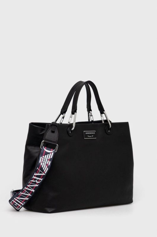 Шкіряна сумочка Emporio Armani колір чорний (2532258) фото 2