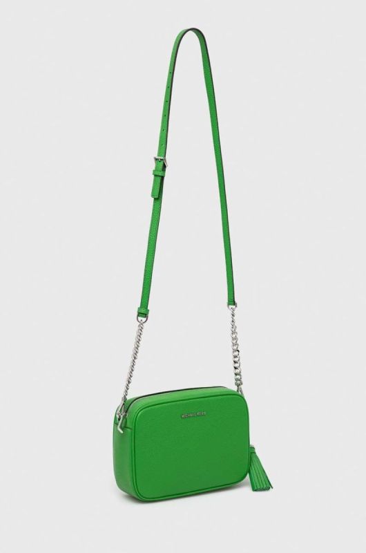 Шкіряна сумочка MICHAEL Michael Kors колір зелений (2868355) фото 2