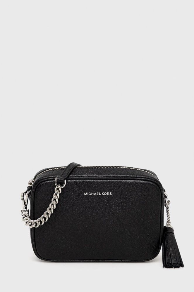 Шкіряна сумочка MICHAEL Michael Kors колір чорний (2513649)