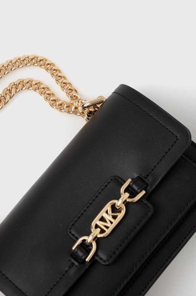 Шкіряна сумочка MICHAEL Michael Kors колір чорний (2421089) фото 4