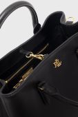 Шкіряна сумочка Lauren Ralph Lauren колір чорний (2476621)