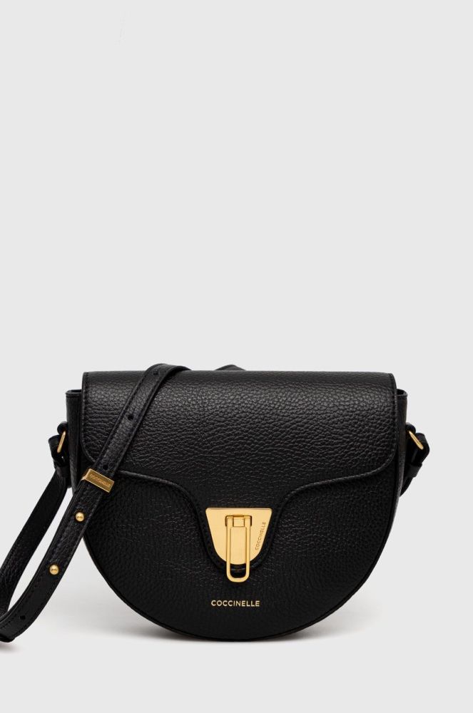 Шкіряна сумочка Coccinelle колір чорний (2569585)