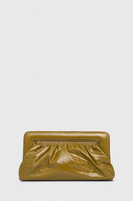 Шкіряна сумка Gestuz колір зелений (3603917)