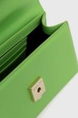 Шкіряна сумочка Patrizia Pepe колір зелений (2878626)