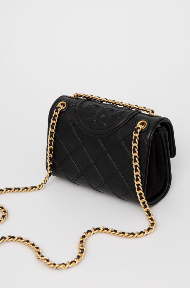 Шкіряна сумочка Tory Burch колір чорний (2712357) фото 3