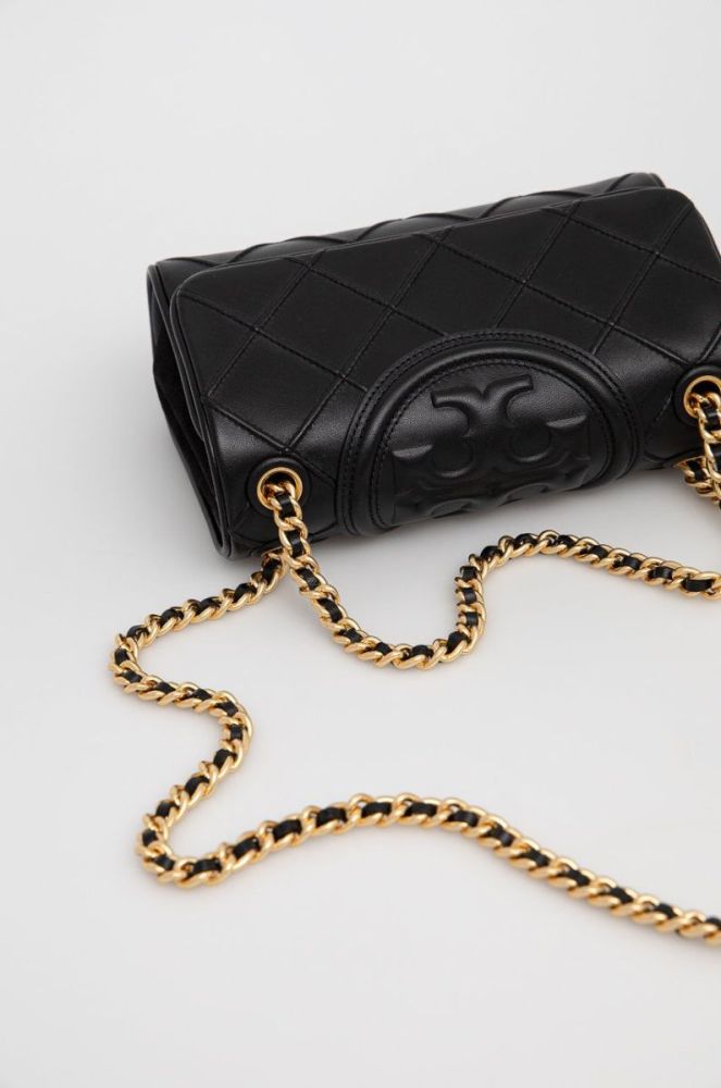 Шкіряна сумочка Tory Burch колір чорний (2712357) фото 4