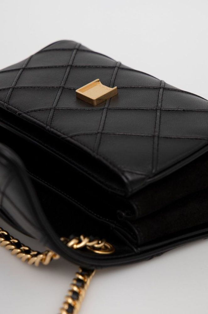 Шкіряна сумочка Tory Burch колір чорний (2712357) фото 5