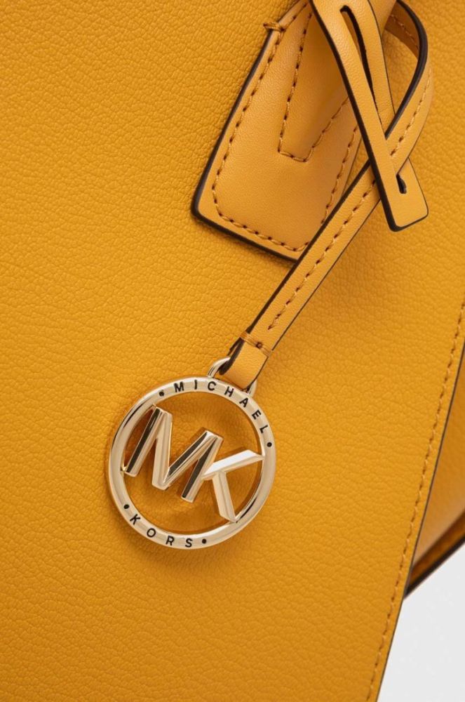 Шкіряна сумочка MICHAEL Michael Kors колір жовтий (3456509) фото 4