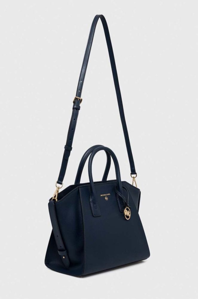 Шкіряна сумочка MICHAEL Michael Kors колір синій (3048711) фото 2