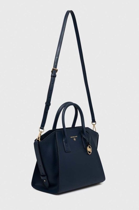 Шкіряна сумочка MICHAEL Michael Kors колір синій (3048711) фото 2