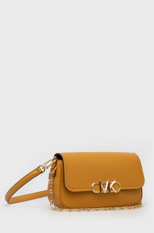 Шкіряна сумочка MICHAEL Michael Kors колір жовтий (2666673) фото 2
