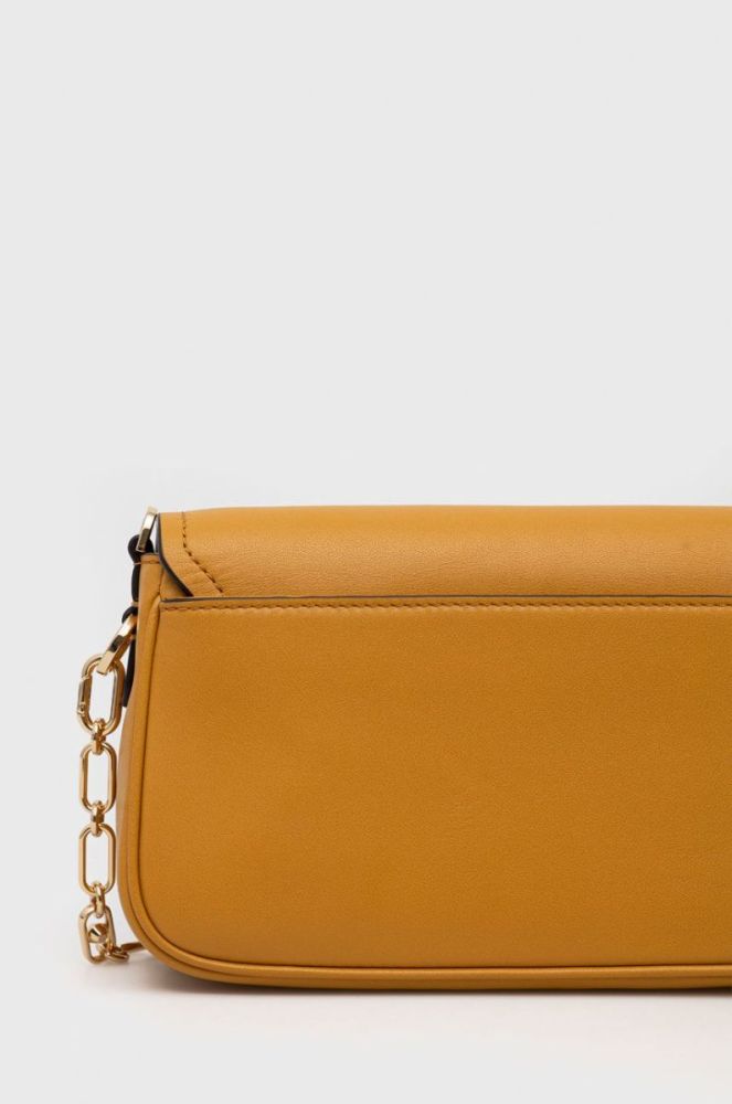 Шкіряна сумочка MICHAEL Michael Kors колір жовтий (2666673) фото 3