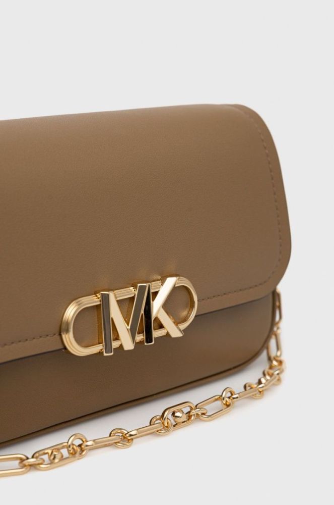 Шкіряна сумочка MICHAEL Michael Kors колір коричневий (2666671) фото 4