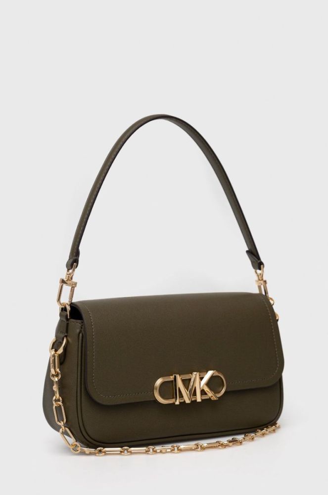 Шкіряна сумочка MICHAEL Michael Kors колір зелений (2666672) фото 2