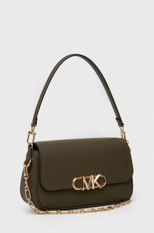 Шкіряна сумочка MICHAEL Michael Kors колір зелений (2666672) фото 2