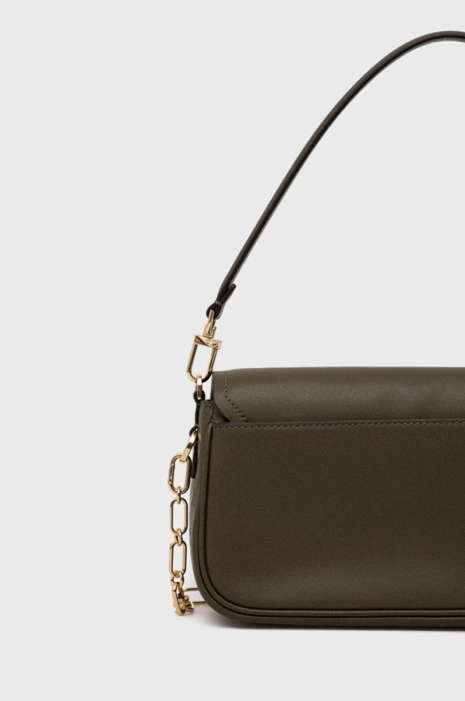 Шкіряна сумочка MICHAEL Michael Kors колір зелений (2666672) фото 3
