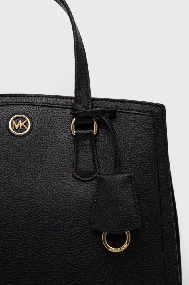 Шкіряна сумочка MICHAEL Michael Kors колір чорний (2666680) фото 4