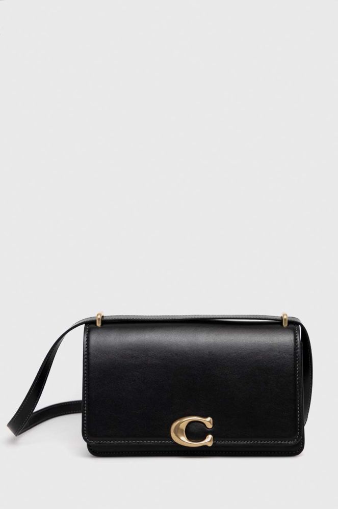 Шкіряна сумочка Coach колір чорний (2821920)