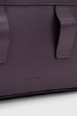 Шкіряна сумочка AllSaints колір фіолетовий