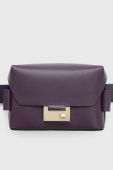Шкіряна сумочка AllSaints колір фіолетовий