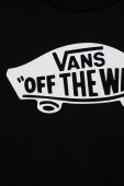 Дитяча бавовняна футболка Vans колір чорний з принтом (2474051)