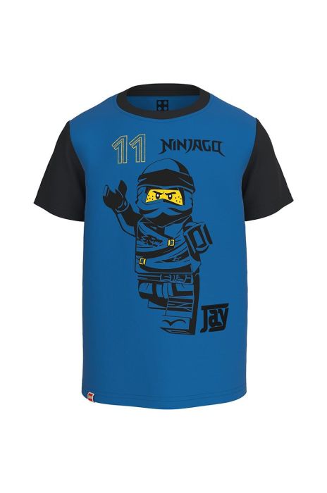 Дитяча бавовняна футболка Lego Wear з принтом колір блакитний (2654977)