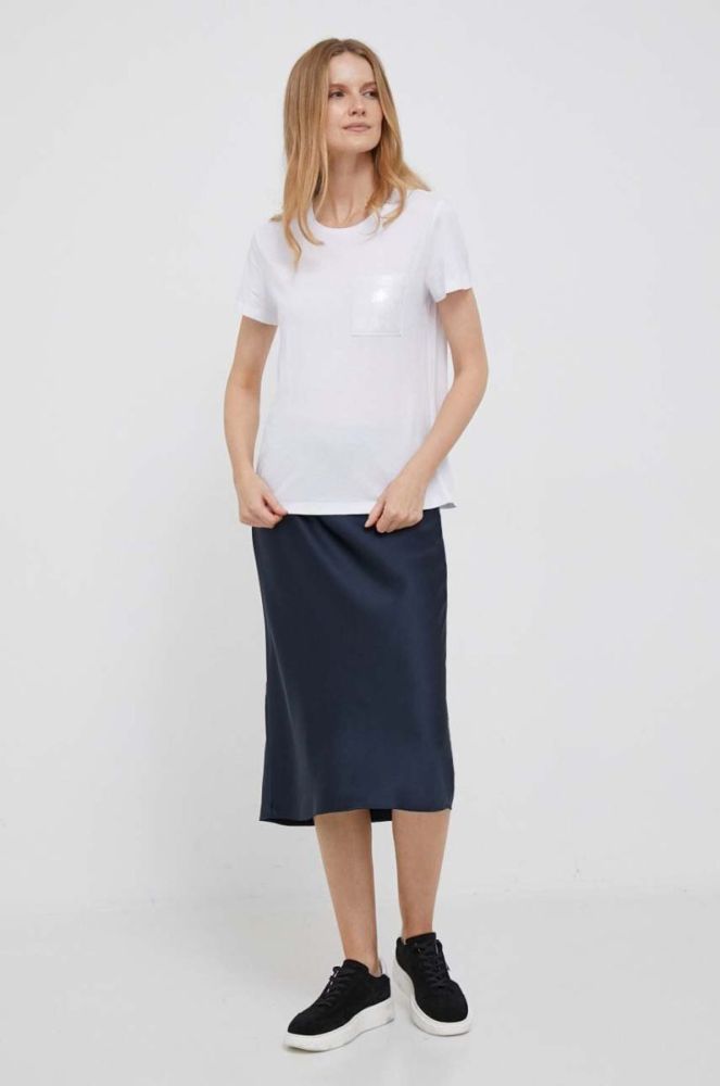 Футболка Dkny жіночий колір білий (3473291) фото 2