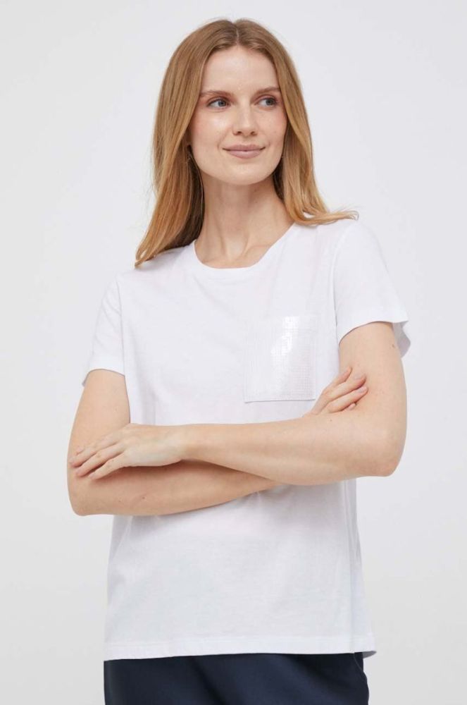 Футболка Dkny жіночий колір білий (3473291) фото 4
