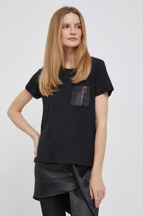 Футболка Dkny жіночий колір чорний (3473287)