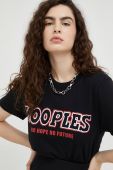 Бавовняна футболка The Kooples колір чорний (2640741)
