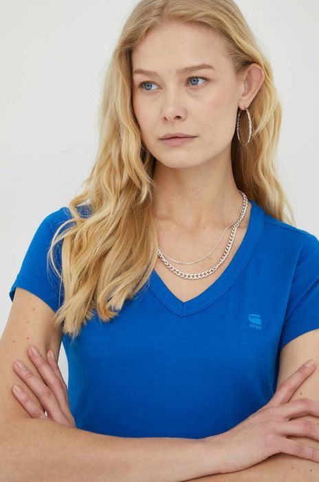 Бавовняна футболка G-Star Raw жіночий колір блакитний (3017809)