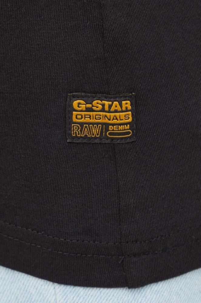 Бавовняна футболка G-Star Raw жіночий колір чорний (3656596) фото 4