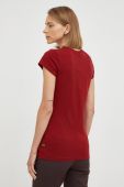 Бавовняна футболка G-Star Raw жіночий колір бордовий (2546595)