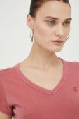 Бавовняна футболка G-Star Raw жіночий колір рожевий (3072796)