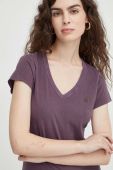 Бавовняна футболка G-Star Raw жіночий колір фіолетовий (3656617)