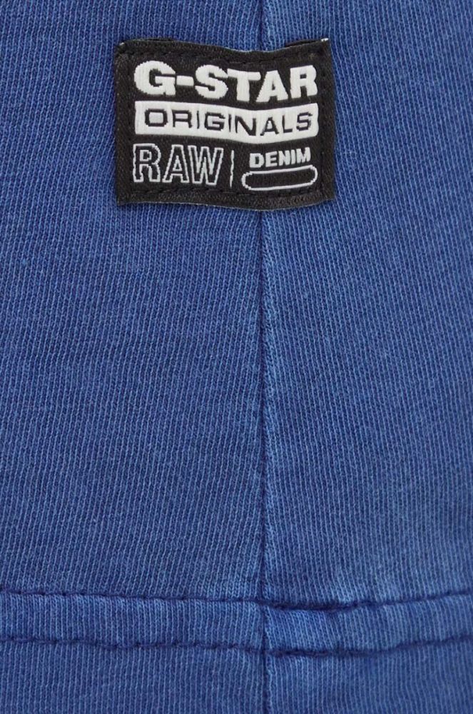 Бавовняна футболка G-Star Raw жіночий колір блакитний (3656613) фото 4