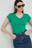 Бавовняна футболка G-Star Raw жіночий колір зелений (2982860)